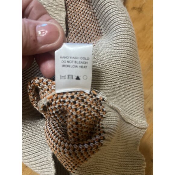 White Birch Womens LARGE Sweater With Cheetahs Oversized Comfy Slouchy Crew Neck - Picture 9 of 9